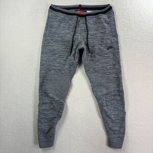 Nike Tech Knit Joggers Mens M Gray Tapered Sweatpants Fleece Pack 832180-091